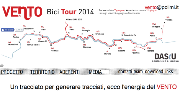 Immagine: Moncalieri-Torino-Trino-Pavia: le prime tappe del VENTO Bici Tour 2014