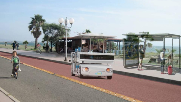 Immagine: Ad Oristano il primo bus stradale senza conducente, ecco le immagini | Video