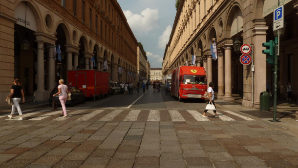 Immagine: Traffic senza traffic(o) nel centro di Torino