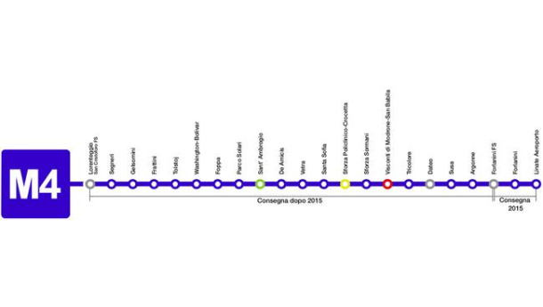 Immagine: M4, i lavori della quarta linea metro verso il 