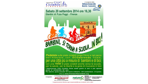 Immagine: Firenze, il 20 settembre la pedalata per chiedere una città a misura di bici