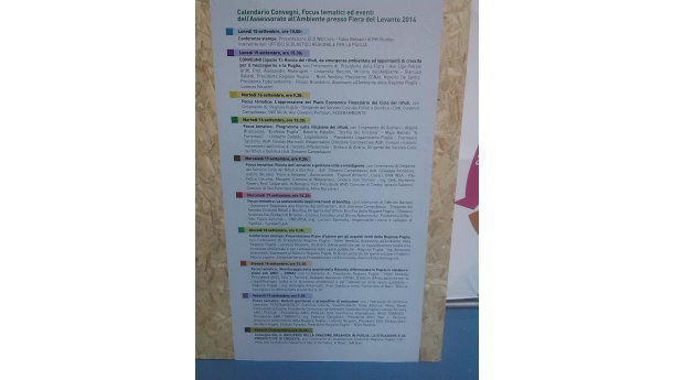 Immagine: Fiera del Levante 2014. Il Programma dell’Assessorato all’Ambiente all'interno dei padiglioni