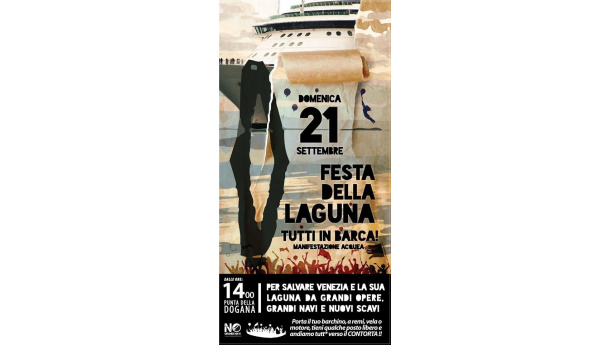 Immagine: Grandi navi a Venezia, depositato il progetto per il Canale Contorta | Nograndinavi protesta con una Festa della Laguna Domenica 21