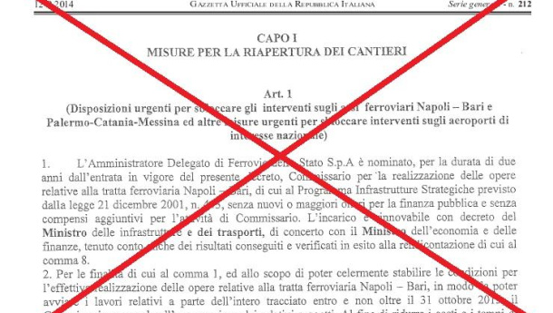 Immagine: Sbloccaitalia, la protesta degli ambientalisti il 15 e 16 ottobre a Montecitorio