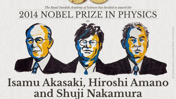 Immagine: Il Nobel per la fisica agli inventori delle lampadine Led