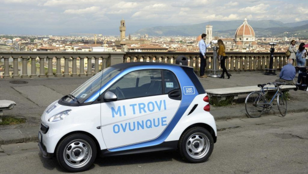 Immagine: Car2go, a Firenze il car sharing  è un successo