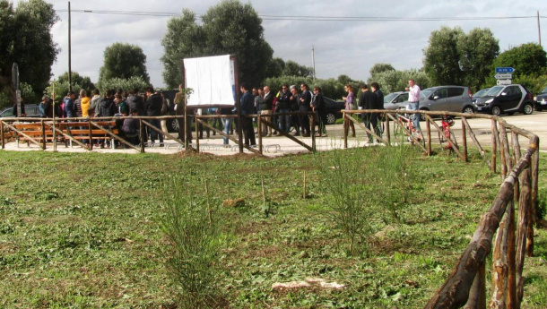 Immagine: Puglia, inaugurata area di sosta per cicloturisti vicino  Ostuni