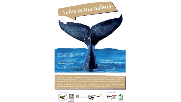 Immagine: Roma, per la SERR al museo Explora sculture d’artista per salvare le balene
