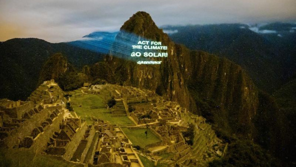 Immagine: Conferenza sul Clima: il messaggio di Greenpeace da Machu Picchu