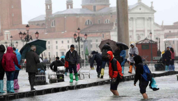 Immagine: Clima: acqua alta a Venezia, il CNR: 