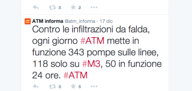 Metro di Milano, la metropolitana che va a pompe idrovore