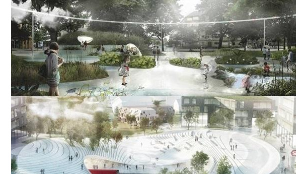 Immagine: Copenaghen, un quartiere a prova di nubifragi e cambi climatici