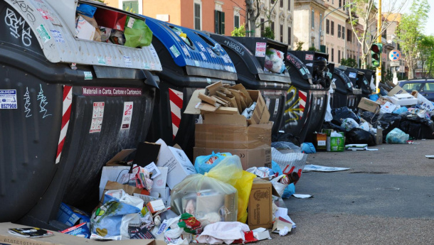 Immagine: Crollo dei rifiuti a Roma? Non proprio