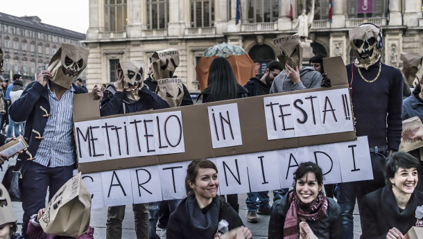Immagine: Cartoniadi di Torino, il quartiere Pozzo Strada vince il secondo premio della seconda fase della gara