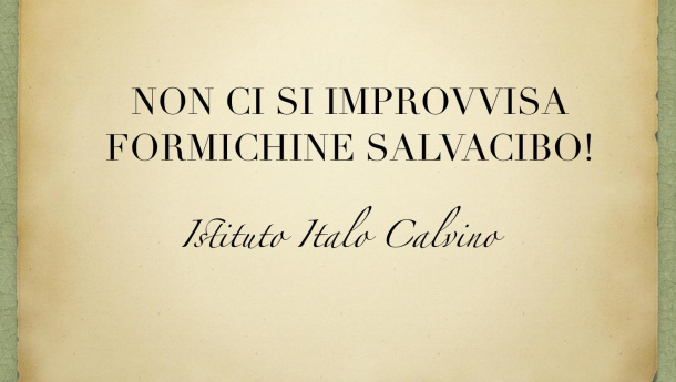 Immagine: #formichinesalvacibo, alla Calvino cerimonia ufficiale di investitura 