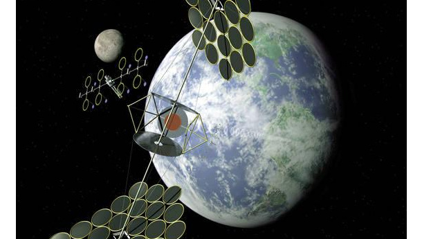 Immagine: La Cina pensa ad un mega impianto solare nello spazio per combattere lo smog