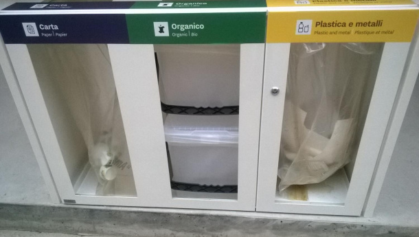 Immagine: Expo 2015, raccolta differenziata e stoviglie compostabili. Le osservazioni del 3 maggio