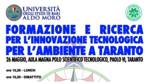 Immagine: Taranto, ambiente. Dibattito sulla ricerca e l'innovazione tecnologica