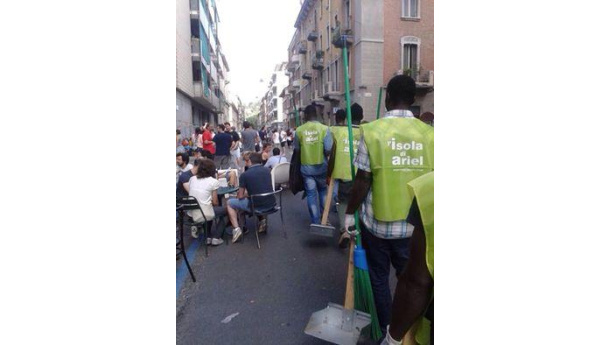 Immagine: Vanchiglia Lov: i bianchi sporcano, i neri puliscono