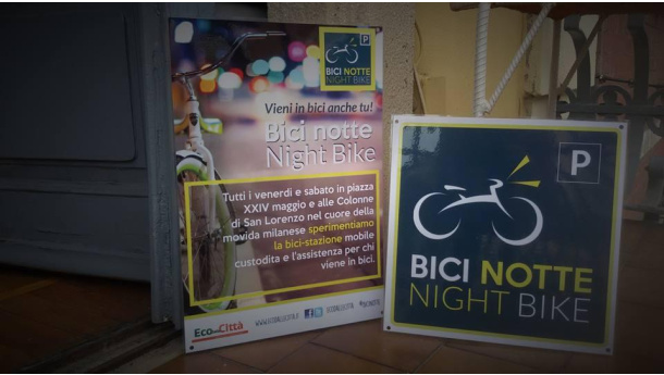 Immagine: “BICI NOTTE”, buona la prima! In centro a Milano le bici si parcheggiano al sicuro