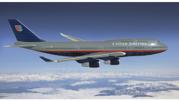 Immagine: Voliamo con i rifiuti. Lo slogan sostenibile di United Airlines