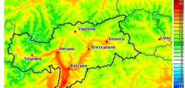 Caldo,a Bolzano notte più calda dal 1850