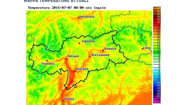 Immagine: Caldo,a Bolzano notte più calda dal 1850