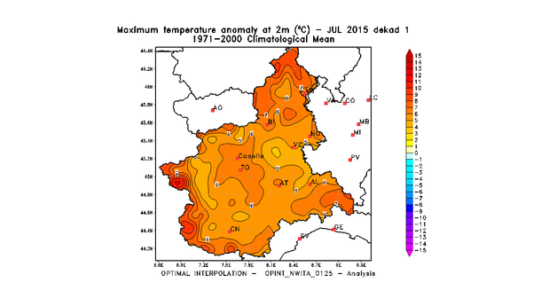 Immagine: Piemonte, minime da record nell'ondata di calore della prima settimana di luglio