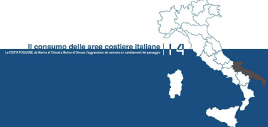Puglia, in vent'anni scomparsi 80km di costa e alti 454km sono compromessi