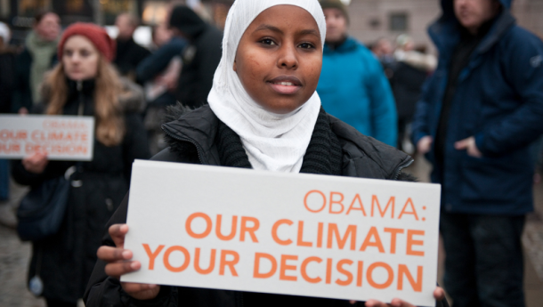 Immagine: Greenpeace: Obama, serve una soluzione reale ai cambiamenti climatici