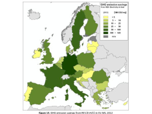 Europa, l'uso di energie rinnovabili ha diminuito le emissioni di gas serra