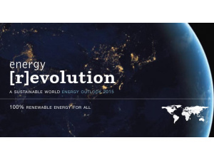 “Energy Revolution 2015 – 100% renewable energy”, pubblicato il rapporto di Greenpeace sulle energie rinnovabili