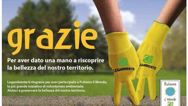 Immagine: Legambiente: tra carta, plastica e rifiuti più di 600 mila volontari hanno aderito all'edizione 2015 di “Puliamo il mondo”
