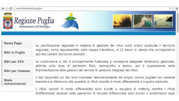 Immagine: Puglia, sito web rifiuti-bonifica in migrazione su piattaforma Innovapuglia