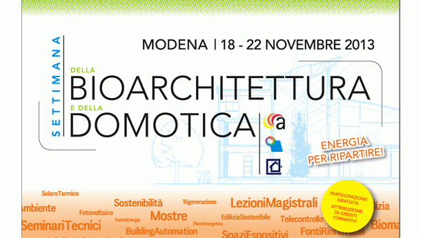 Immagine: A Modena dal 16 al 20 novembre torna la Settimana della Bioarchitettura e della Domotica
