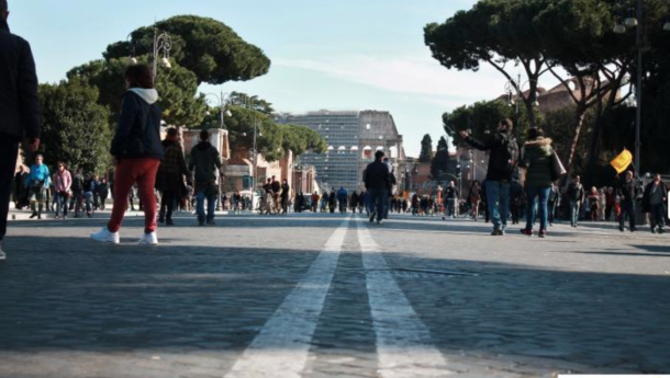 Immagine: Roma, 15 novembre domenica a piedi con blocco totale della circolazione