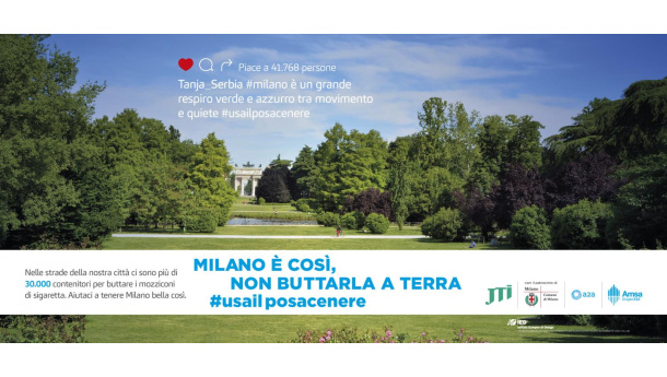 Immagine: Milano più pulita (e civile): il Comune guida una campagna contro i mozziconi gettati per terra