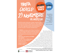 Marcia globale per il clima: Torino c’è!