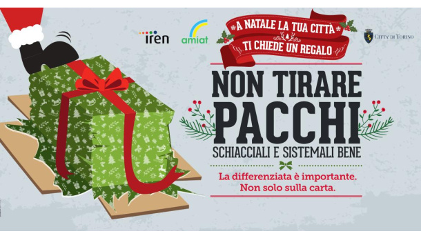 Immagine: Torino, con il Natale arriva la nuova campagna di comunicazione Amiat sulla raccolta differenziata