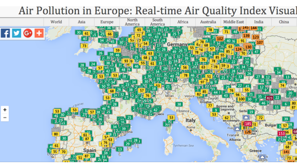 Immagine: Smog in Europa? Nessuno peggio di noi, secondo l'Air Quality Index
