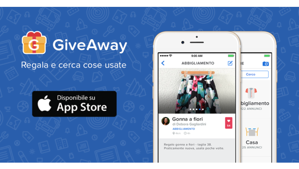 Immagine: Giveaway: arriva l’app per regalare gli oggetti e produrre meno rifiuti