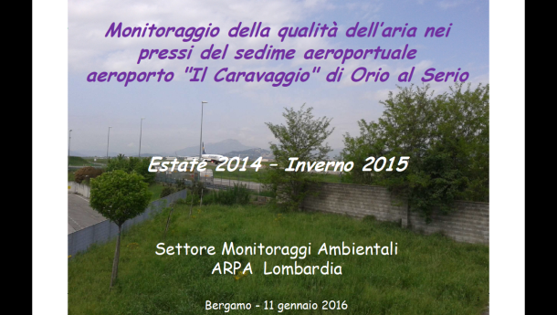 Immagine: Quanto inquina un aeroporto? Lo studio di ARPA Lombardia su Orio al Serio
