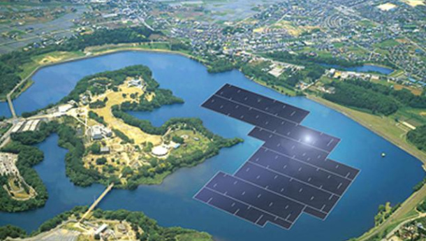 Immagine: KYOCERA Solar inizia la costruzione del più grande impianto solare galleggiante da 13.7MW