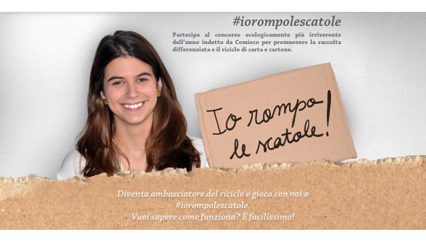 Immagine: #IOROMPOLESCATOLE: Comieco premia il corretto smaltimento degli imballi da e-commerce