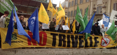 Sit-in ambientalista a Montecitorio: 