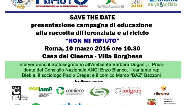 Immagine: Non mi rifiuto: a Roma la presentazione della campagna di educazione alla raccolta differenziata