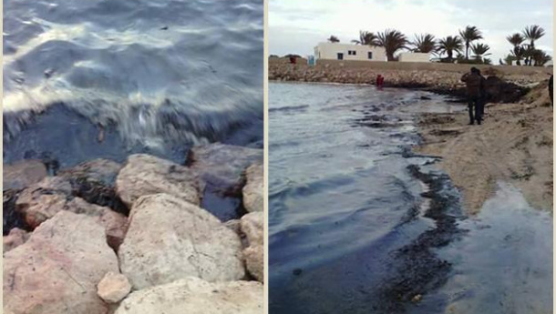 Immagine: Trivelle, Kerkennah (Tunisia): fuoriesce petrolio da condotta sottomarina