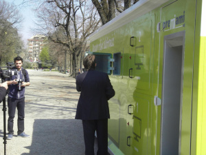 RAEE Parking: a Milano Comune, AMSA ed Ecolight inaugurano il container itinerante per i rifiuti elettrici ed elettronici