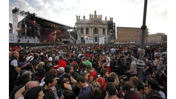 Immagine: Concerto 1° maggio: task force Ama di 150 operatori, raccolte 40 tonnellate di rifiuti