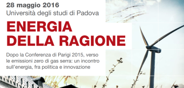 28 maggio a Padova il convegno Energia della Ragione